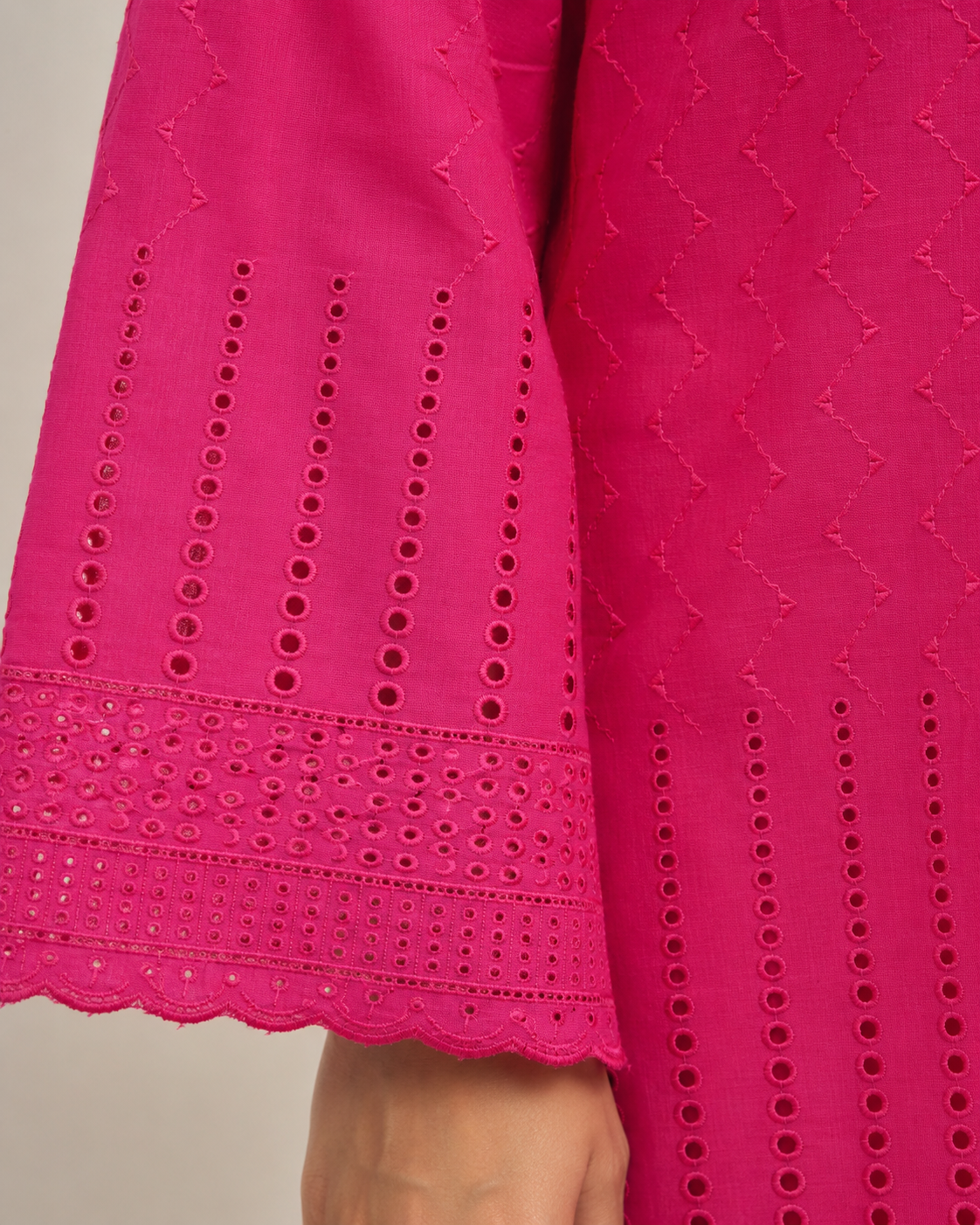 Magenta Chikankari Lawn 2-Piece