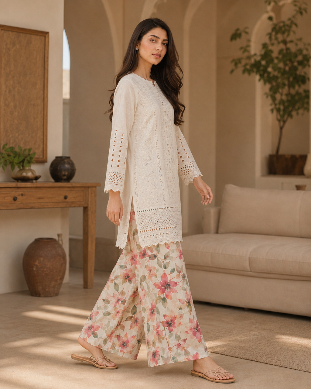 Pearl Petals Chikankari Lawn 2 Piece Suit