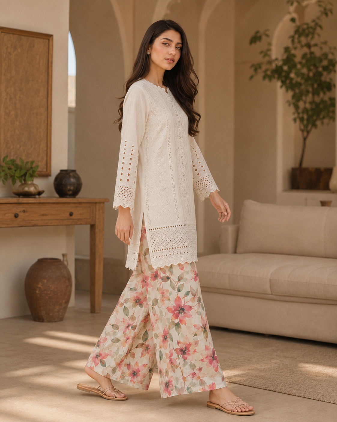 Pearl Petals Chikankari Lawn 2 Piece Suit