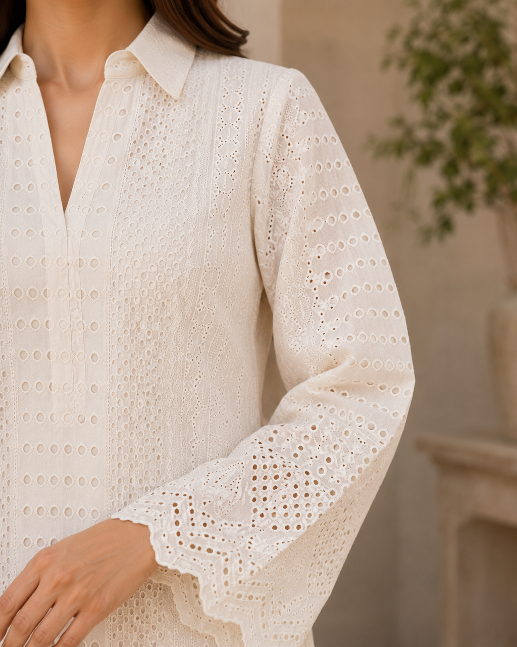 Pearl Petals Chikankari Lawn 2 Piece Suit