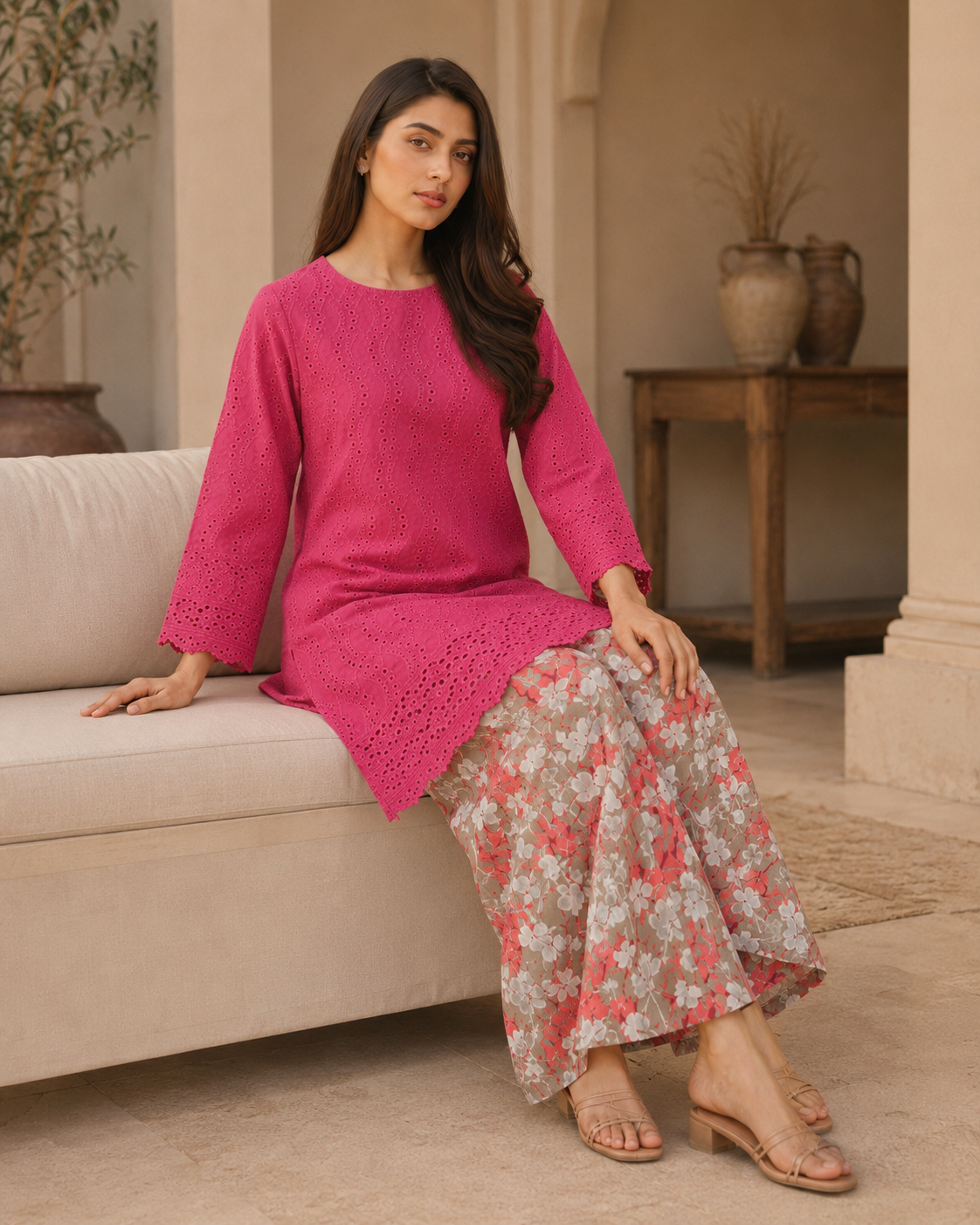Pearl Petals Chikankari Lawn 2 Piece Suit