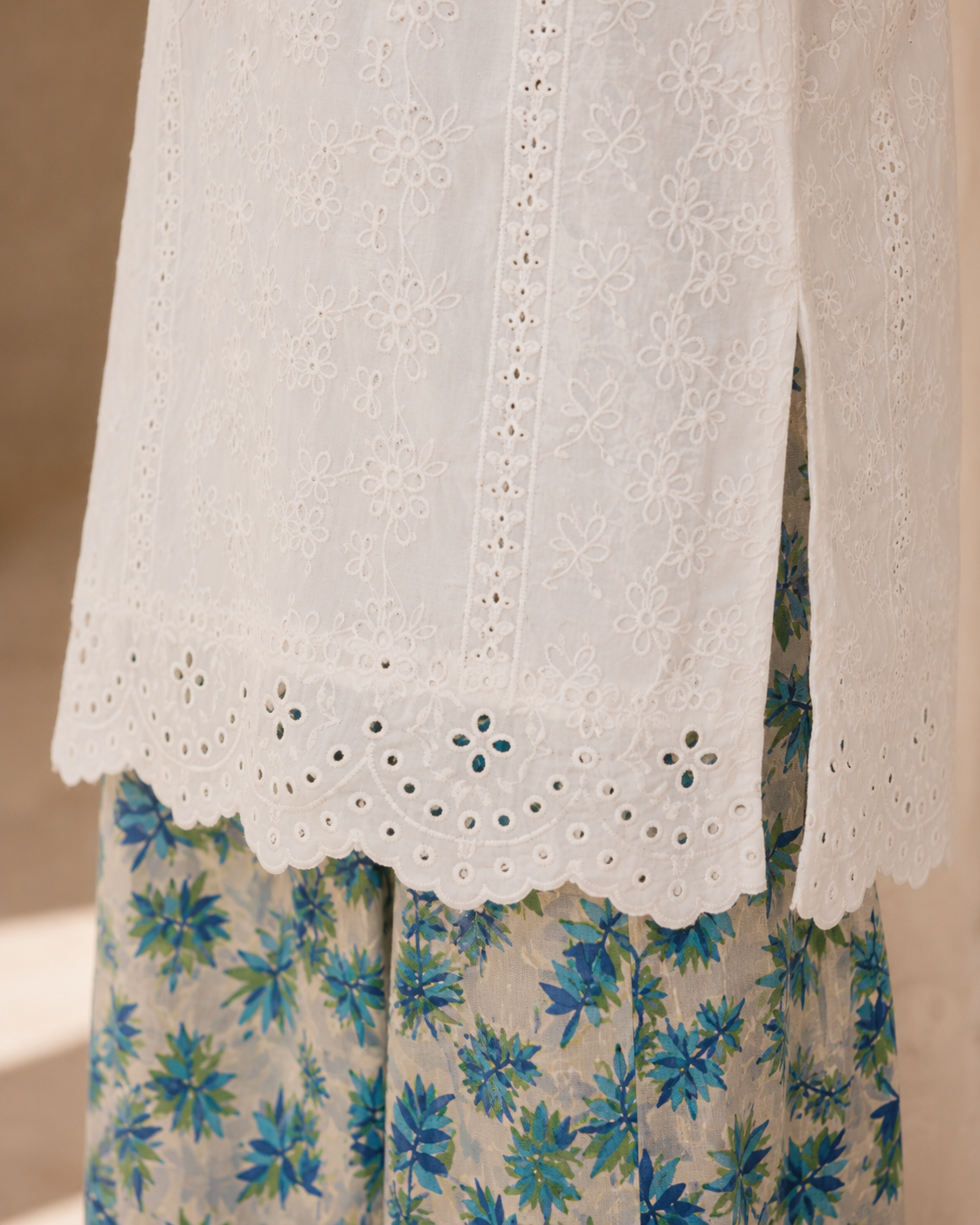 Sapphire Petals Chikankari Lawn 2 Piece Suit