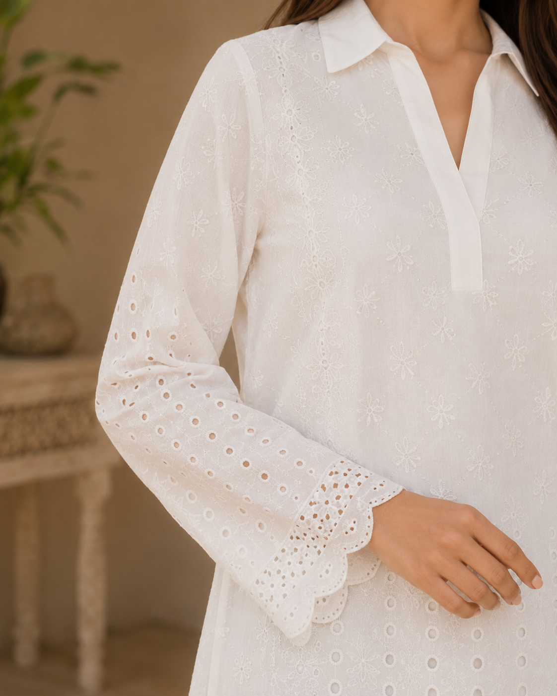 Ocean Bloom Chikankari Lawn 2 Piece Suit