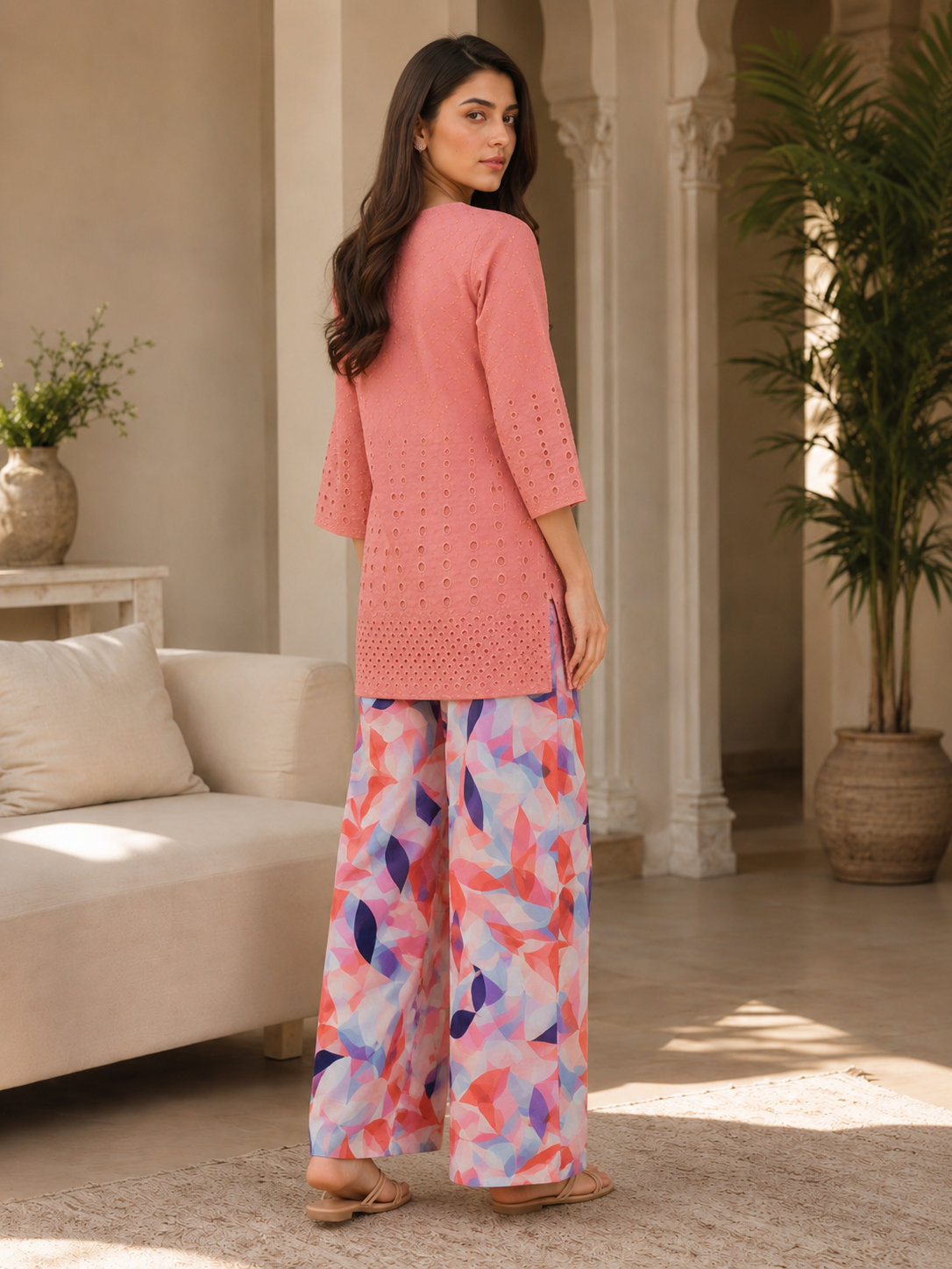 Peach Blossom Chikankari Lawn 2 Piece Suit