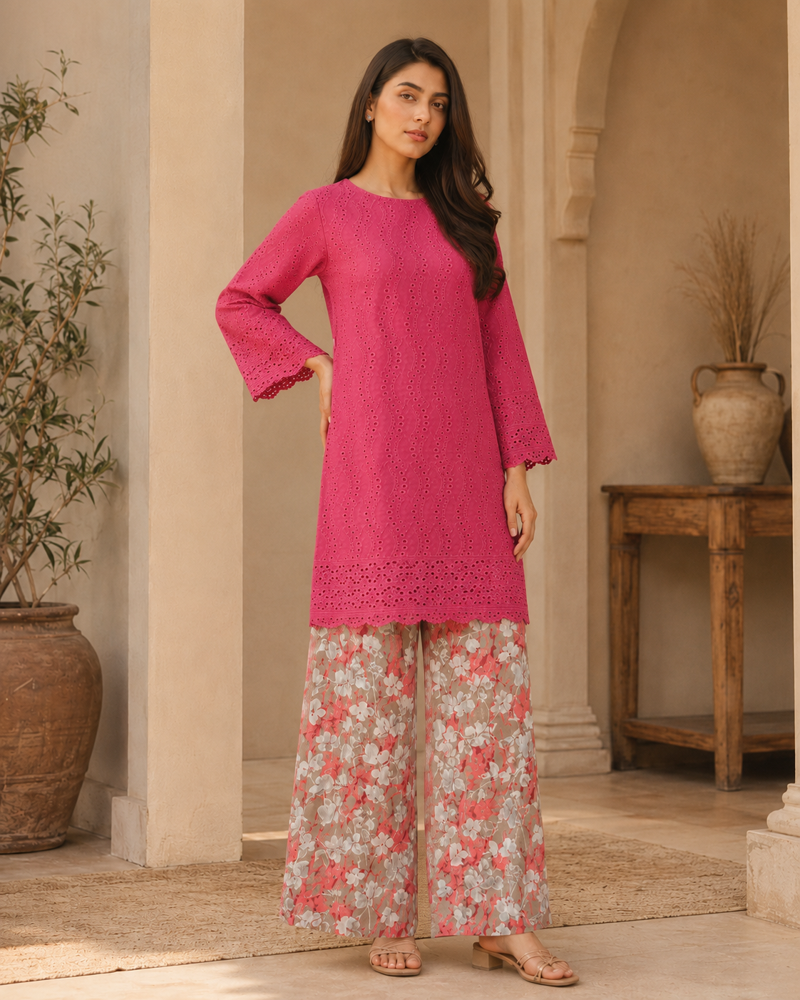 Pearl Petals Chikankari Lawn 2 Piece Suit