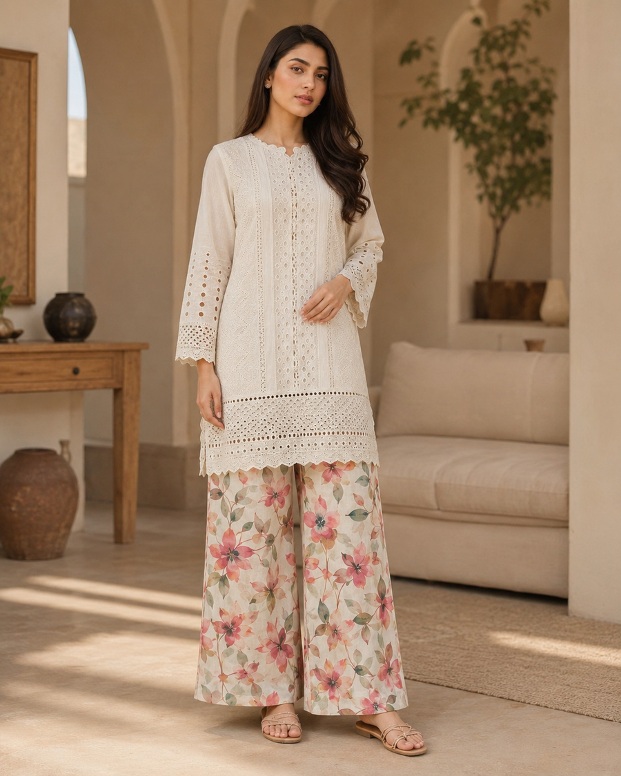 Pearl Petals Chikankari Lawn 2 Piece Suit